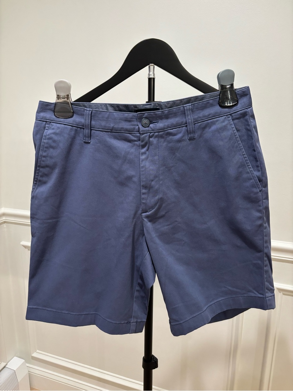 Nautica Slate Blue Flat-Front Men's Shorts SIZE 32